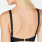 Ralph Lauren Women's Beach Club Solid Ruffle Underwire Bra Top Swimwear Black Size 12
