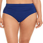 Ralph Lauren Women's Beach Club Solid Ruffle Underwire Bra Top Blue Size 10