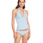 Ralph Lauren Women's Bengal Stripe Tankini Top Blue Size 12