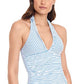 Ralph Lauren Women's Bengal Stripe Tankini Top Blue Size 12