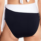 Ralph Lauren Women's Bel Air High Waist Sash Bikini Bottom Black Size 4