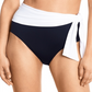 Ralph Lauren Women's Bel Air High Waist Sash Bikini Bottom Black Size 4