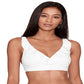 Ralph Lauren Women's Beach Club Solid Ruffle Underwire Bra Top White Size 4