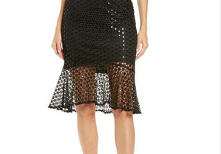 Lulus Chance Encounter Sequin Cocktail Dress in Black Size Small