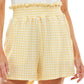 Ultra Flirt Junior's V Neck Romper Yellow Size XX-Large