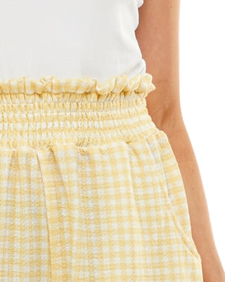 Ultra Flirt Junior's V Neck Romper Yellow Size XX-Large