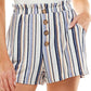 Ultra Flirt Junior's Paperbag Waist Romper Blue Size Medium