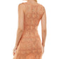 Ultra Flirt Junior's Crochet Dress Orange Size Large