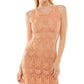 Ultra Flirt Junior's Crochet Dress Orange Size Large