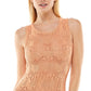 Ultra Flirt Junior's Crochet Dress Orange Size Medium