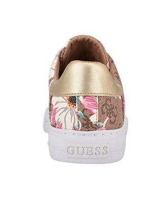 GUESS Women's Loven Low Top Sneaker Brown Size 8.5 M