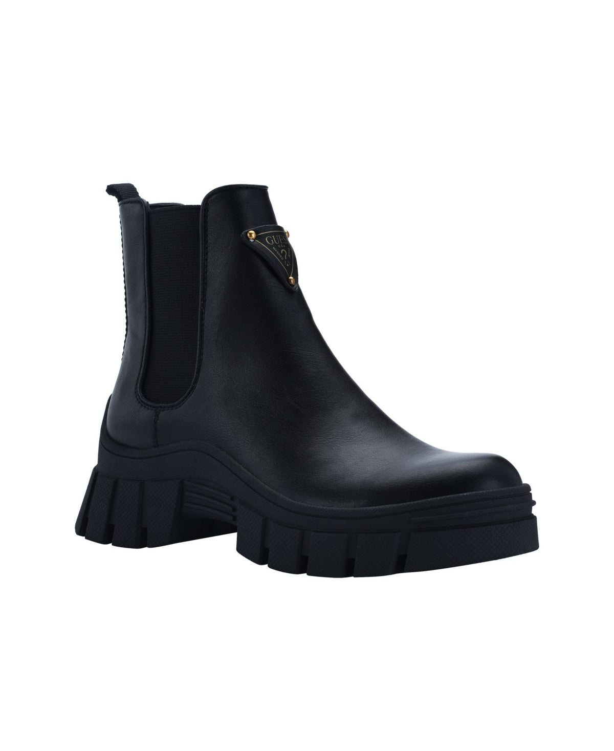 GUESS Women's Hestia Chelsea Boot Black Size 8.5 M