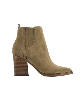 Marc Fisher Women's Matter Block Heel Booties Brown Size 8.5 M