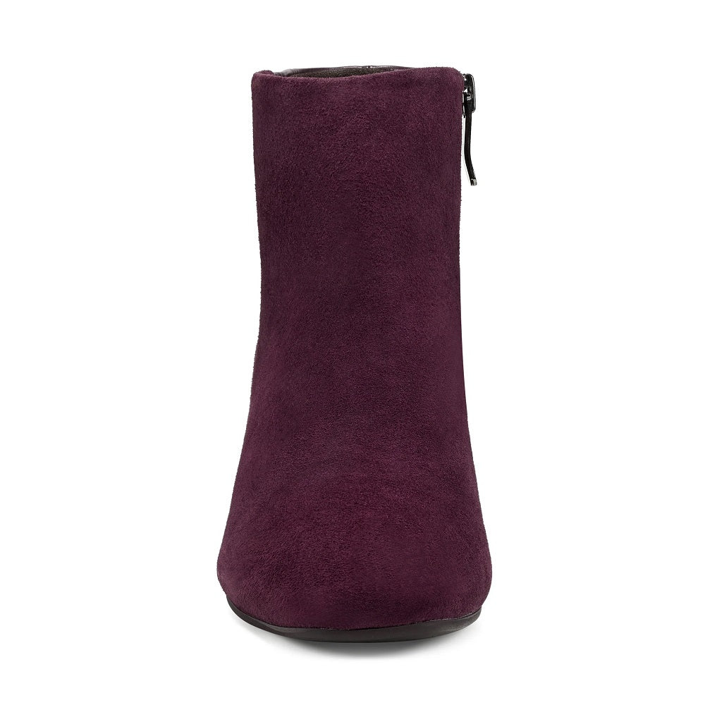 Easy Spirit Women's Tamara Block Heel Bootie Purple Size 8.5 M
