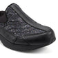 Easy Spirit Women's Traveltime Glitter Slip On Sneaker Black Size 7.5 M