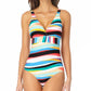 Anne Cole Women's Striped One Piece Swimsuit Multi