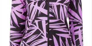 Hurley Women's Mystic Leaves Zip Hooded Pink Size Medium