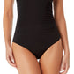 Anne Cole Women's V Neck Crossback One Piece Swimsuit Black Size 8
