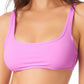 California Waves Women's Junior's Bralette Bikini Top Swimsuit Purple Size XS