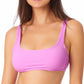 California Waves Junior's Bralette Bikini Top Swimsuit Purple