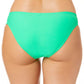 California Waves Junior's Strappy Side Hipster Bikini Bottoms Swimsuit Green