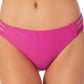 California Waves Junior's Strappy Side Hipster Bikini Bottoms Swimsuit Purple
