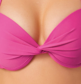 California Waves Junior's Underwire Push Up Bikini Top Purple Size X-Small