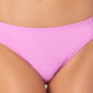 California Waves Junior's Strappy Side Hipster Bikini Bottoms Swimsuit Purple Size Small