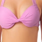 California Waves Junior's Underwire Push Up Bikini Top Swimsuit Purple Size X-Large