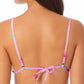California Waves Junior's Cinch Front Strappy Bikini TopSwimsuit Pink