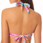 California Waves Junior's Printed Underwire Push Up Bikini Top Swimsuit White