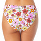 California Waves Junior's Floral Print Hipster Bikini Bottoms Swimsuit White Size Small