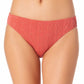 California Waves Junior's Textured Hipster Bikini Bottoms Swimsuit Orange