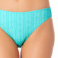 California Waves Junior's Textured Hipster Bikini Bottoms Swimsuit Blue