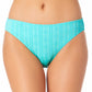 California Waves Junior's Textured Hipster Bikini Bottoms Swimsuit Blue
