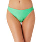 California Waves Junior's Metallic Shine Hipster Bikini Bottoms Swimsuit Green