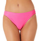 California Waves Junior's Metallic Shine Hipster Bikini Bottoms Swimsuit Pink