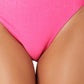 California Waves Junior's Metallic Shine Hipster Bikini Bottoms Swimsuit Pink