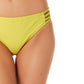 California Waves Junior's Strappy Side Hipster Bikini Bottoms Swimsuit Yellow