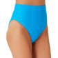 California Waves Junior's Banded High Waist Bikini Bottoms Swimsuit Blue