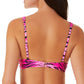 California Waves Women's Underwire Bralette Bikini Top Swimsuit Pink Size X-Small