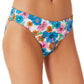 California Waves Women's Sunsets Hipster Bottoms Swimsuit White Size Large