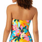 Anne Cole Women's Twist Shirred Tankini Top Swimsuit Blue Size Large