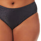 California Waves Women's Metallic Bikini Bottoms Swimsuit Black Size 2X