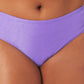 California Waves Women's Plus Metallic Bikini Bottoms Swimsuit Purple Size 3X