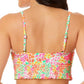 Salt + Cove Juniors' Women's Sun Garden Smocked Cami Bikini Top Multi XS