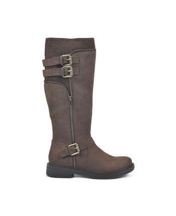 White Mountain Women's Mazed Tall Boots Brown Size 6 M
