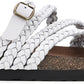 White Mountain Women's Hammock Footbed Thong Sandals White Size 10 M