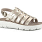 White Mountain Women's Beginning Strap Sandal Yellow Size 6.5 M