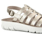 White Mountain Women's Beginning Strap Sandal Yellow Size 6.5 M